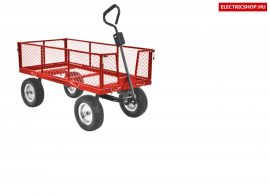 Hecht 53350 utánfutó szállító kocsi fűnyíró traktorhoz 180 liter max: 250kg HECHT53350
