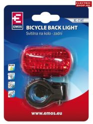 Kerékpár lámpa villogó piros 3 Ledes XC-714
