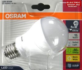 Osram E27 7W LED izzó (40W) EXTRA Akció